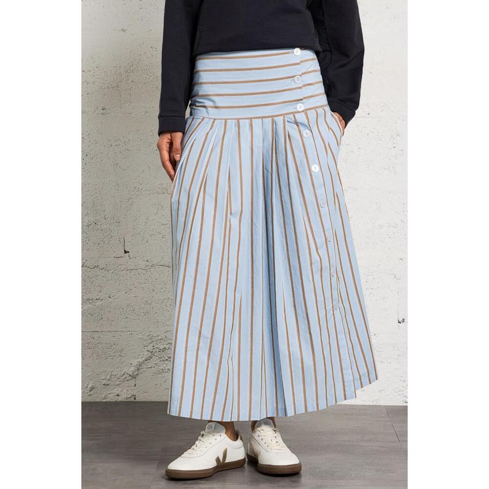 NEW LEON & HARPER joyau skirt in sky stripe